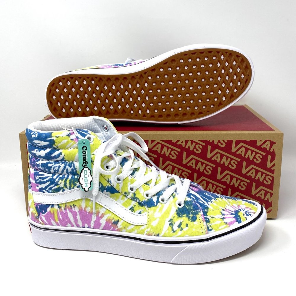 Vans COMFY CUSH Sk8-Hi Tie Orchid Canvas High Top Shoes SB Mens Size VN0A3WMB49L - Picture 4 of 9